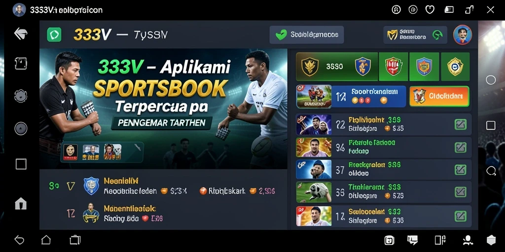 Tampilan gameplay menarik dari aplikasi Sportsbook 333V.