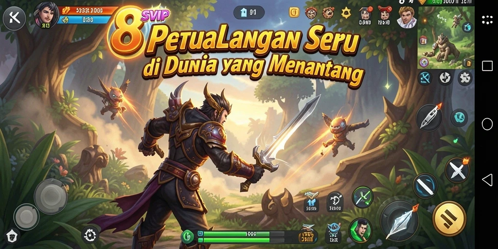 Tampilan gameplay seru dan menantang dari 8SVIP.