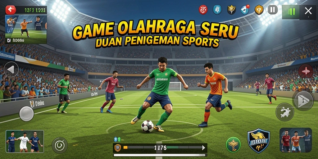 Tangkapan layar gameplay <strong>IDX66</strong> yang menampilkan aksi olahraga yang mendebarkan.