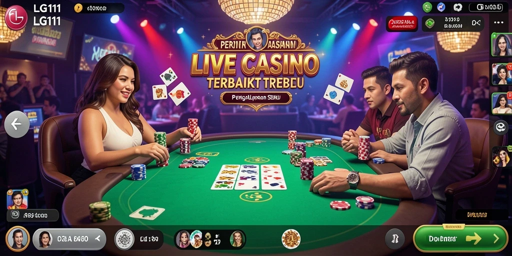 Tampilan gameplay Live Casino yang menawan di LG111.