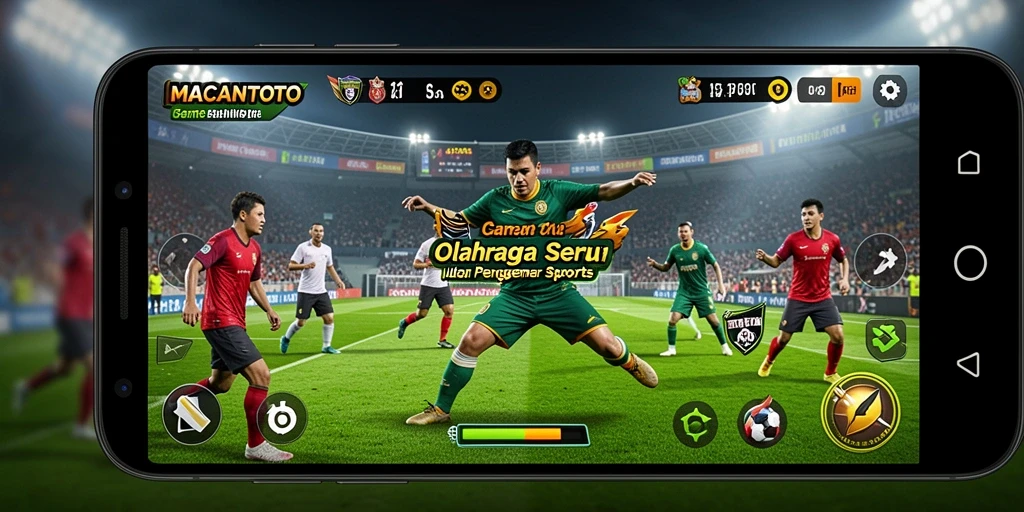 Tangkapan layar utama MACANTOTO menampilkan aksi olahraga yang mendebarkan.