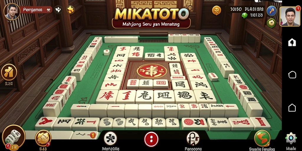 Tampilan gameplay seru MIKATOTO saat bermain Mahjong.