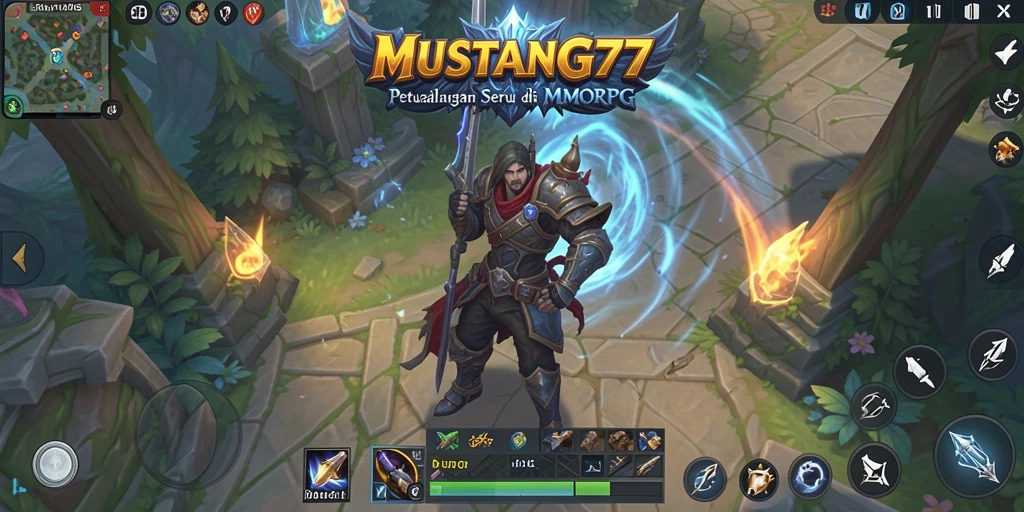 Screenshot gameplay MUSTANG77 yang menunjukkan aksi seru di dunia MMORPG.