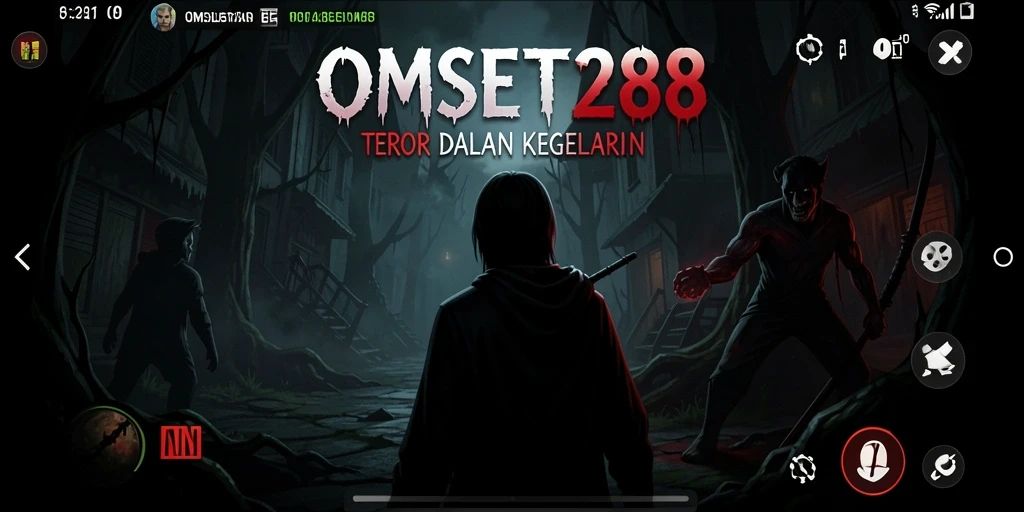 Screenshot utama OMSET288 menampilkan momen mencekam dalam gameplay Horror.