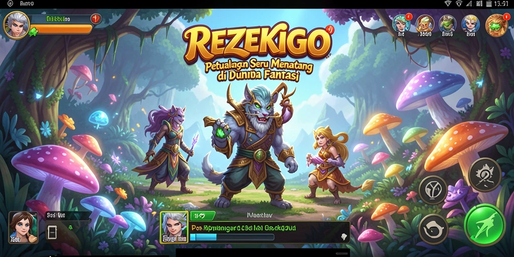 Tampilan gameplay yang seru dan menantang di REZEKIGO.