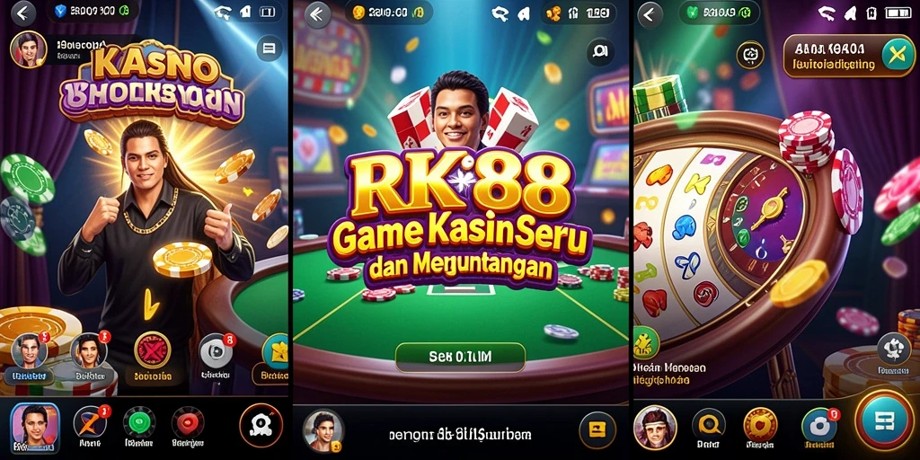 Tampilan gameplay Kasino yang menarik dan seru di RK88.