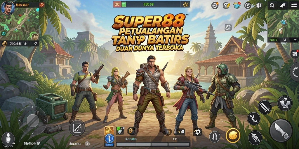 Tampilkan momen mendebarkan dalam gameplay Open World SUPER88.