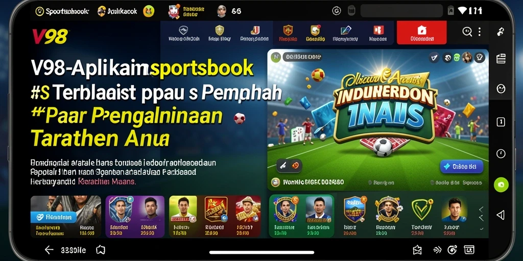 Tangkapan layar V98 menunjukkan antarmuka taruhan yang dinamis dan menarik.